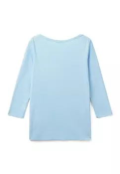 Топ с длинными рукавами United Colors of Benetton, синий