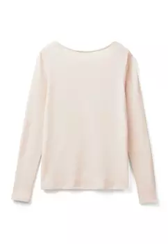 Топ с длинными рукавами United Colors of Benetton, розовый