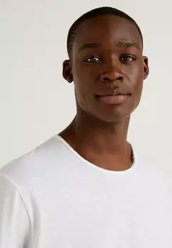 Топ с длинными рукавами United Colors of Benetton, белый