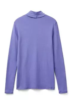 Топ с длинными рукавами United Colors of Benetton, сиреневый