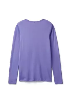 Топ с длинными рукавами United Colors of Benetton, сиреневый