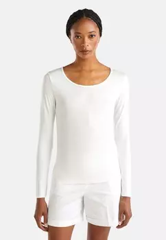 Топ с длинными рукавами United Colors of Benetton, белый