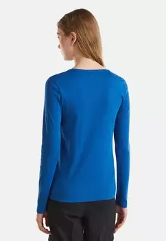 Топ с длинными рукавами United Colors of Benetton, синий