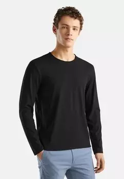 Топ с длинными рукавами United Colors of Benetton, черный