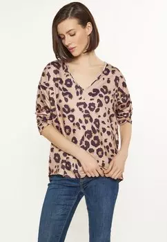 Топ с длинными рукавами usha, коричневый