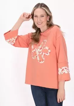 Топ с длинными рукавами usha, оранжевый