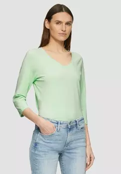 Топ с длинными рукавами V-AUSSCHNITT UND 3/4 s.Oliver, светло-зеленый