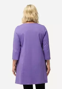 Топ с длинными рукавами V-NECK Ulla Popken, фиолетовый