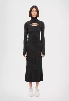 Топ с длинными рукавами Versace, черный