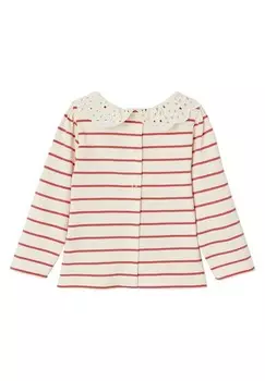 Топ с длинными рукавами Vertbaudet, красный