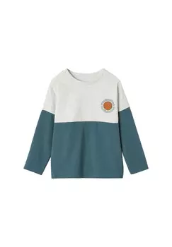 Топ с длинными рукавами Vertbaudet, синий