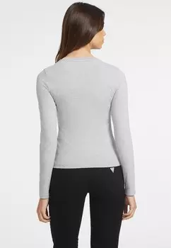 Топ с длинными рукавами VESTIBILIT SLIM A MANICA LUNGA RICAMATA Guess Jeans, серый
