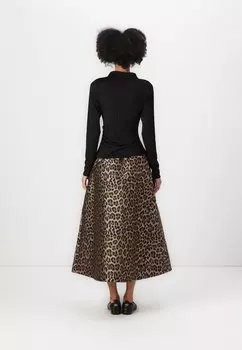 Топ с длинными рукавами VICTORIAN FUNNEL NECK Good American, черный