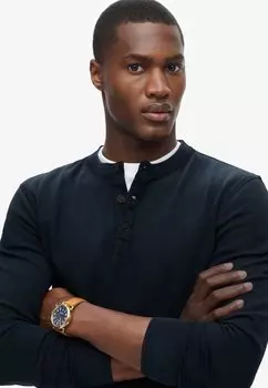 Топ с длинными рукавами VINTAGE TEXTURED GRANDAD Superdry, темно-синий