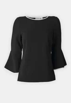Топ с длинными рукавами VISOLA ONECK CONTRAST VILA, черный