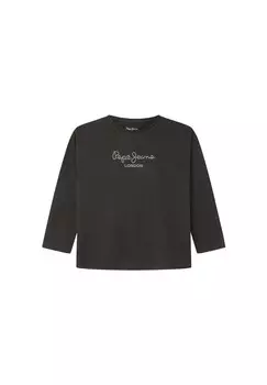 Топ с длинными рукавами VITA Pepe Jeans, черный