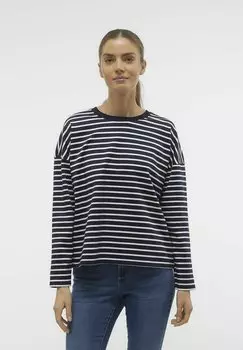 Топ с длинными рукавами VMABBY Vero Moda, темно-синий