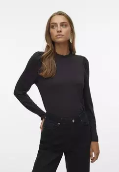 Топ с длинными рукавами VMCAROL TOP Vero Moda, цвет black