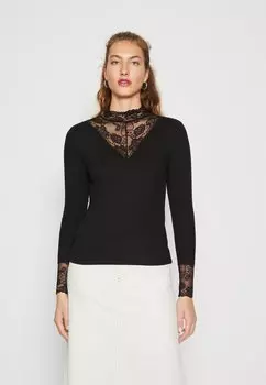 Топ с длинными рукавами VMELLA HIGH NECK Vero Moda, черный