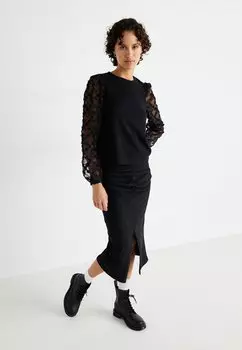 Топ с длинными рукавами VMKAJA Vero Moda, черный