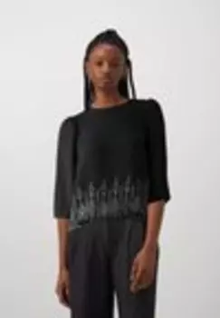Топ с длинными рукавами VMMILAN O NECK Vero Moda, черный
