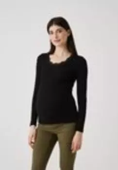 Топ с длинными рукавами VMMROSI O NECK Vero Moda, черный