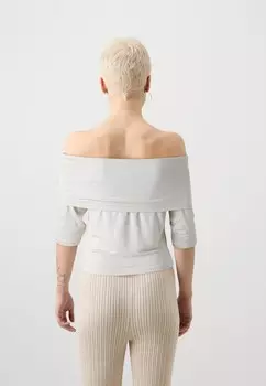 Топ с длинными рукавами VMREGITZE OFF SHOULDER Vero Moda, светло-серый