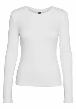 Топ с длинными рукавами VMROMA SLIM JRS NOOS Vero Moda, белый
