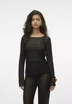 Топ с длинными рукавами VMSOF Vero Moda, черный