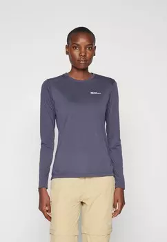Топ с длинными рукавами VONNAN LS T W Jack Wolfskin, темно-серый