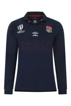 Топ с длинными рукавами в стиле Англия Umbro, синий