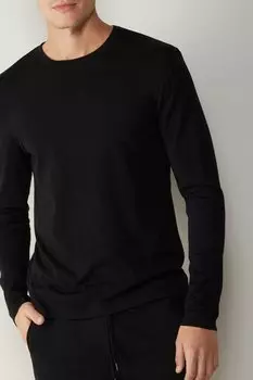 Топ с длинными рукавами WARM EFFECT ROUND-NECK Intimissimi, черный