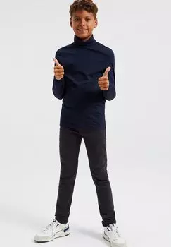 Топ с длинными рукавами WE FASHION JONGENS T-SHIRT MET COL, цвет blue