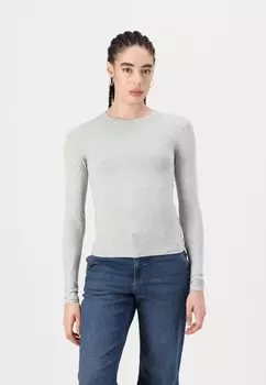 Топ с длинными рукавами Weekday, серый