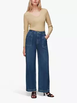 Топ с длинными рукавами Whistles Sparkle, золотой