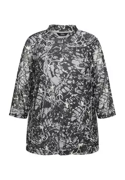 Топ с длинными рукавами WING LAYERED Ulla Popken, черный