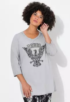 Топ с длинными рукавами WITH 3/4 SLEEVES Angel of Style, серый