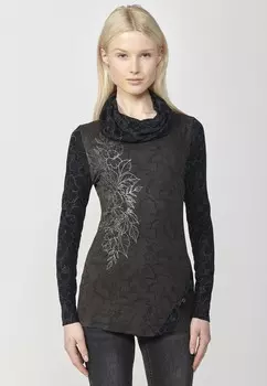 Топ с длинными рукавами WITH HIGH NECK Koroshi, серый