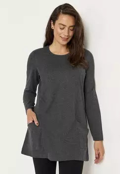 Топ с длинными рукавами WITH POCKETS Cellbes of Sweden, серый