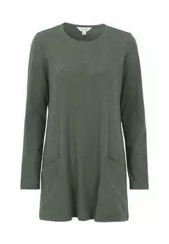Топ с длинными рукавами WITH POCKETS Cellbes of Sweden, темно-зеленый