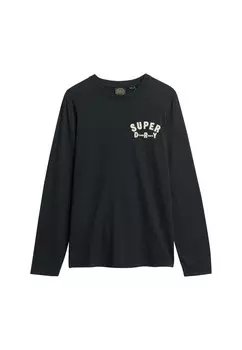 Топ с длинными рукавами WORKWEAR APPLIQUE Superdry, черный