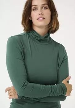 Топ с длинными рукавами YOKO ROLLNECK Kaffe, зеленый