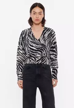 Топ с длинными рукавами ZEBRA MARFIL Bimba Y Lola, черный