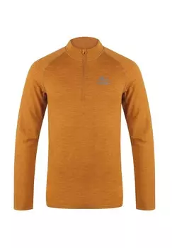 Топ с длинными рукавами ZIP Husky, горчично-желтый