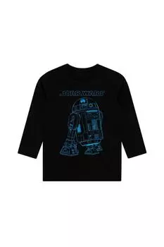 Топ с длинными рукавами «Звездные войны» Disney, черный