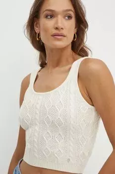 Топ с добавлением шерсти ISABELLE Guess, бежевый