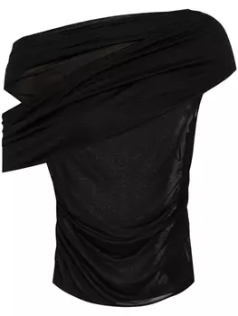 Топ с драпировкой Blumarine, черный
