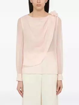 Топ с драпировкой CHLO, розовый