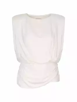 Топ с драпировкой Daton Simkhai, бежевый