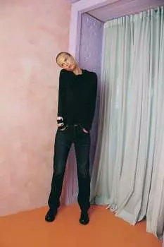 Топ с драпировкой на шее ZARA, черный